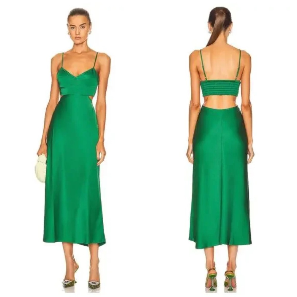 ALC green midi dress